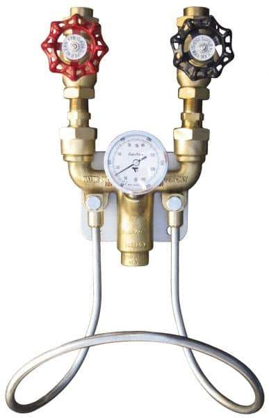 SuperKlean - 150 Max psi, Brass Water Mixing Valve & Unit - FNPT End Connections - Eagle Tool & Supply