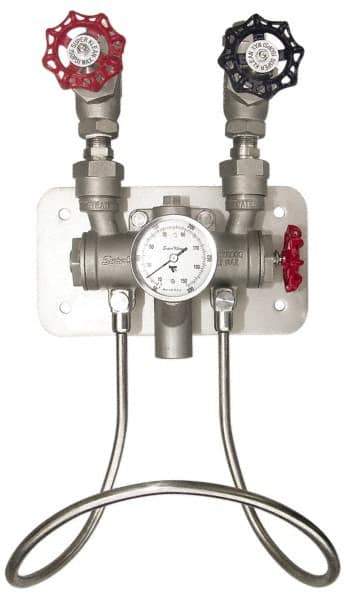 SuperKlean - 150 Max psi, Stainless Steel Water Mixing Valve & Unit - FNPT End Connections - Eagle Tool & Supply