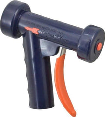 SuperKlean - Insulated, Brass Pistol Grip Spray Nozzle for 1/2" Pipe - Dark Blue, 1/2 NPT - Eagle Tool & Supply