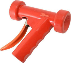 SuperKlean - Insulated, Brass Pistol Grip Spray Nozzle for 1/2" Pipe - Red, 1/2 NPT - Eagle Tool & Supply