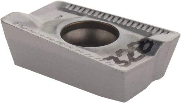 Iscar - APKT1604 76 Grade IC328 Carbide Milling Insert - TiCN Finish, 5.7mm Thick, 0.8mm Corner Radius - Eagle Tool & Supply