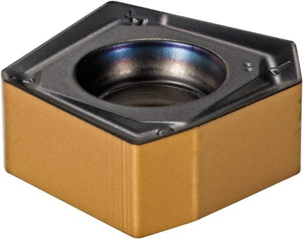 Iscar - S845 SNMU1305 Grade IC810 Carbide Milling Insert - AlTiN/TiN Finish, 0.2441" Thick, 13mm Inscribed Circle, 0.8mm Corner Radius - Eagle Tool & Supply