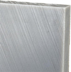 Made in USA - 1/2" Thick x 24" Wide x 3' Long, Polyethylene (UHMW) Sheet - Gray, Oil-Filled Grade - Eagle Tool & Supply