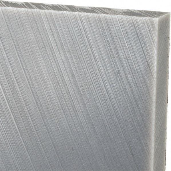 Made in USA - 1/2" Thick x 24" Wide x 4' Long, Polyethylene (UHMW) Sheet - Black, Oil-Filled Grade - Eagle Tool & Supply