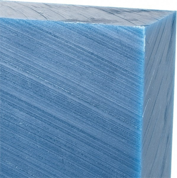 Made in USA - 4' x 24" x 1-1/2" Blue Polyethylene (UHMW) Sheet - Eagle Tool & Supply