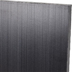 Made in USA - 1/4" Thick x 12" Wide x 1' Long, Polyethylene (UHMW) Sheet - Black, Antistatic Grade - Eagle Tool & Supply