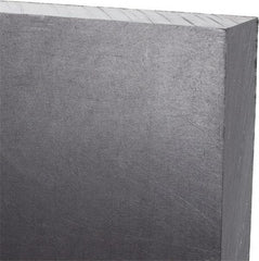 Made in USA - 3/4" Thick x 12" Wide x 1' Long, Polyethylene (UHMW) Sheet - Black, Antistatic Grade - Eagle Tool & Supply