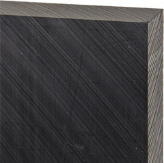 Made in USA - 1" Thick x 12" Wide x 1' Long, Polyethylene (UHMW) Sheet - Black, Antistatic Grade - Eagle Tool & Supply