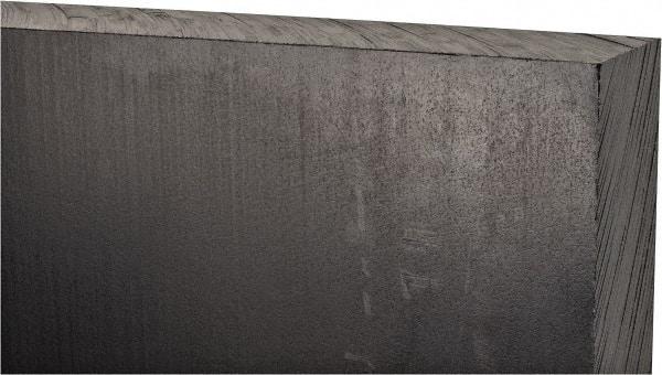 Made in USA - 1-1/2" Thick x 12" Wide x 1' Long, Polyethylene (UHMW) Sheet - Black, Antistatic Grade - Eagle Tool & Supply