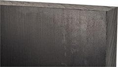 Made in USA - 1-1/2" Thick x 12" Wide x 1' Long, Polyethylene (UHMW) Sheet - Black, Antistatic Grade - Eagle Tool & Supply