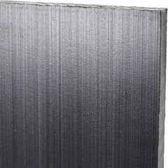 Made in USA - 1/4" Thick x 12" Wide x 2' Long, Polyethylene (UHMW) Sheet - Black, Antistatic Grade - Eagle Tool & Supply
