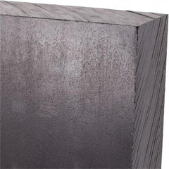 Made in USA - 1-1/2" Thick x 12" Wide x 2' Long, Polyethylene (UHMW) Sheet - Black, Antistatic Grade - Eagle Tool & Supply