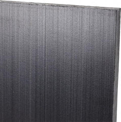 Made in USA - 1/4" Thick x 12" Wide x 3' Long, Polyethylene (UHMW) Sheet - Black, Antistatic Grade - Eagle Tool & Supply