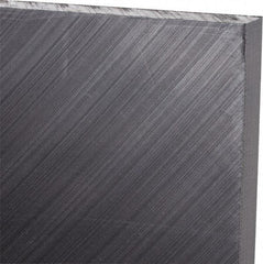 Made in USA - 3/8" Thick x 12" Wide x 3' Long, Polyethylene (UHMW) Sheet - Black, Antistatic Grade - Eagle Tool & Supply