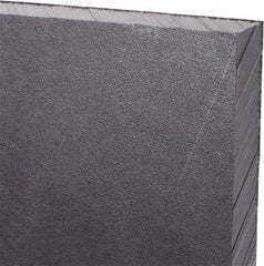 Made in USA - 1/2" Thick x 12" Wide x 3' Long, Polyethylene (UHMW) Sheet - Black, Antistatic Grade - Eagle Tool & Supply