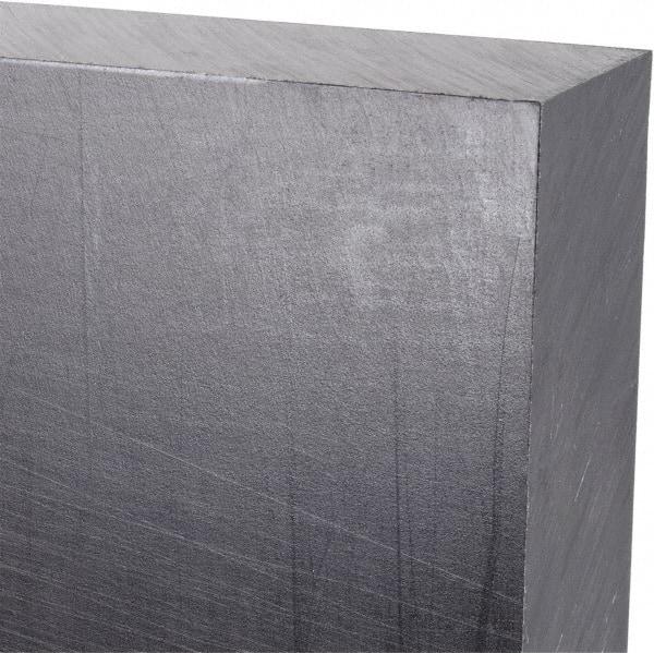 Made in USA - 1" Thick x 12" Wide x 3' Long, Polyethylene (UHMW) Sheet - Black, Antistatic Grade - Eagle Tool & Supply