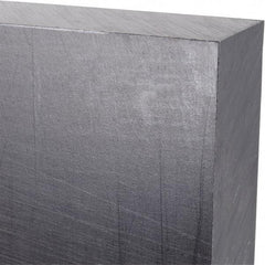 Made in USA - 1" Thick x 12" Wide x 3' Long, Polyethylene (UHMW) Sheet - Black, Antistatic Grade - Eagle Tool & Supply