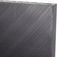 Made in USA - 3/8" Thick x 24" Wide x 2' Long, Polyethylene (UHMW) Sheet - Black, Antistatic Grade - Eagle Tool & Supply