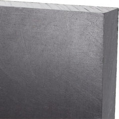 Made in USA - 3/4" Thick x 24" Wide x 2' Long, Polyethylene (UHMW) Sheet - Black, Antistatic Grade - Eagle Tool & Supply