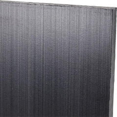 Made in USA - 1/4" Thick x 24" Wide x 3' Long, Polyethylene (UHMW) Sheet - Black, Antistatic Grade - Eagle Tool & Supply