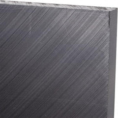 Made in USA - 3/8" Thick x 24" Wide x 3' Long, Polyethylene (UHMW) Sheet - Black, Antistatic Grade - Eagle Tool & Supply