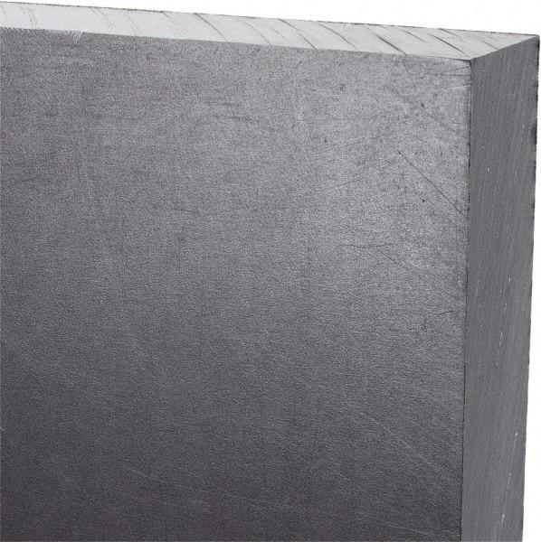 Made in USA - 3/4" Thick x 24" Wide x 3' Long, Polyethylene (UHMW) Sheet - Black, Antistatic Grade - Eagle Tool & Supply
