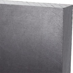 Made in USA - 3/4" Thick x 24" Wide x 3' Long, Polyethylene (UHMW) Sheet - Black, Antistatic Grade - Eagle Tool & Supply