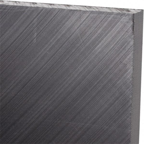 Made in USA - 3/8" Thick x 24" Wide x 4' Long, Polyethylene (UHMW) Sheet - Black, Antistatic Grade - Eagle Tool & Supply