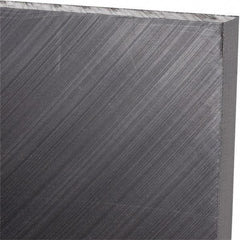 Made in USA - 3/8" Thick x 24" Wide x 4' Long, Polyethylene (UHMW) Sheet - Black, Antistatic Grade - Eagle Tool & Supply