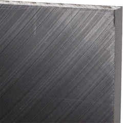 Made in USA - 1/2" Thick x 24" Wide x 4' Long, Polyethylene (UHMW) Sheet - Black, Antistatic Grade - Eagle Tool & Supply