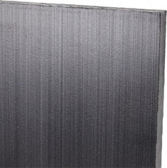 Made in USA - 1/4" Thick x 48" Wide x 5' Long, Polyethylene (UHMW) Sheet - Black, Antistatic Grade - Eagle Tool & Supply