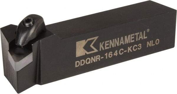 Kennametal - DDQN, Right Hand Cut, 27.5° Lead Angle, 1" Shank Height x 1" Shank Width, Negative Rake Indexable Turning Toolholder - 5" OAL, DN..43. Insert Compatibility, Series Kenclamp - Eagle Tool & Supply