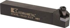 Kennametal - DCKN, Left Hand Cut, 15° Lead Angle, 1" Shank Height x 1" Shank Width, Negative Rake Indexable Turning Toolholder - 6" OAL, CN..42. Insert Compatibility, Series Kenclamp - Eagle Tool & Supply