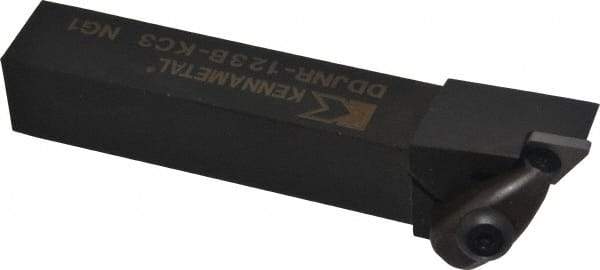 Kennametal - DDJN, Right Hand Cut, 3° Lead Angle, 3/4" Shank Height x 3/4" Shank Width, Negative Rake Indexable Turning Toolholder - 4-1/2" OAL, DN..33. Insert Compatibility, Series Kenclamp - Eagle Tool & Supply