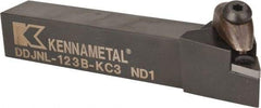 Kennametal - DDJN, Left Hand Cut, 3° Lead Angle, 3/4" Shank Height x 3/4" Shank Width, Negative Rake Indexable Turning Toolholder - 4-1/2" OAL, DN..33. Insert Compatibility, Series Kenclamp - Eagle Tool & Supply