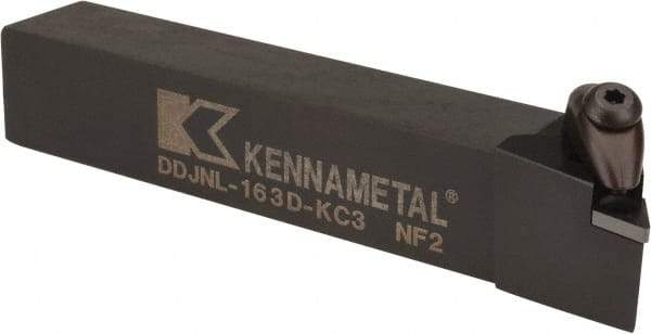 Kennametal - DDJN, Left Hand Cut, 3° Lead Angle, 1" Shank Height x 1" Shank Width, Negative Rake Indexable Turning Toolholder - 6" OAL, DN..33. Insert Compatibility, Series Kenclamp - Eagle Tool & Supply