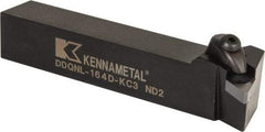 Kennametal - DDQN, Left Hand Cut, 27.5° Lead Angle, 1" Shank Height x 1" Shank Width, Negative Rake Indexable Turning Toolholder - 6" OAL, DN..43. Insert Compatibility, Series Kenclamp - Eagle Tool & Supply