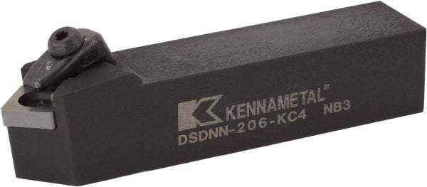 Kennametal - DSDN, Neutral Cut, 45° Lead Angle, 1-1/4" Shank Height x 1-1/4" Shank Width, Negative Rake Indexable Turning Toolholder - 6" OAL, SN..643 Insert Compatibility, Series Kenloc - Eagle Tool & Supply