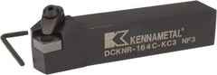 Kennametal - DCKN, Right Hand Cut, 15° Lead Angle, 1" Shank Height x 1" Shank Width, Negative Rake Indexable Turning Toolholder - 5" OAL, CN..42. Insert Compatibility, Series Kenclamp - Eagle Tool & Supply