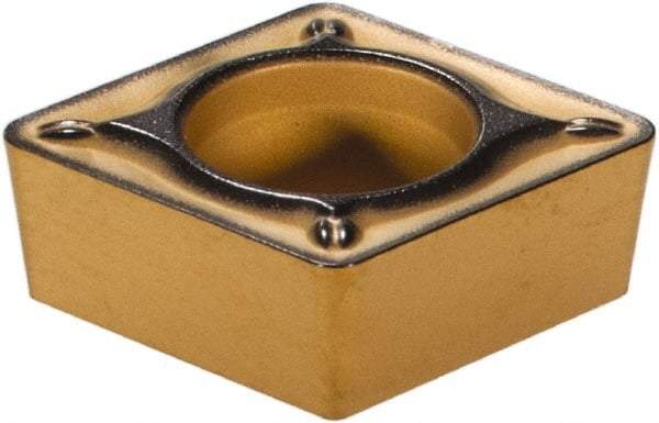 Sumitomo - CCMT32.52 ESU Grade AC700G Carbide Turning Insert - Al2O3 Finish, 80° Diamond, 3/8" Inscr Circle, 5/32" Thick, 1/32" Corner Radius - Eagle Tool & Supply