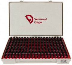 Vermont Gage - 250 Piece, 0.2515-0.5005 Inch Diameter Plug and Pin Gage Set - Minus 0.0001 Inch Tolerance, Class ZZ - Eagle Tool & Supply