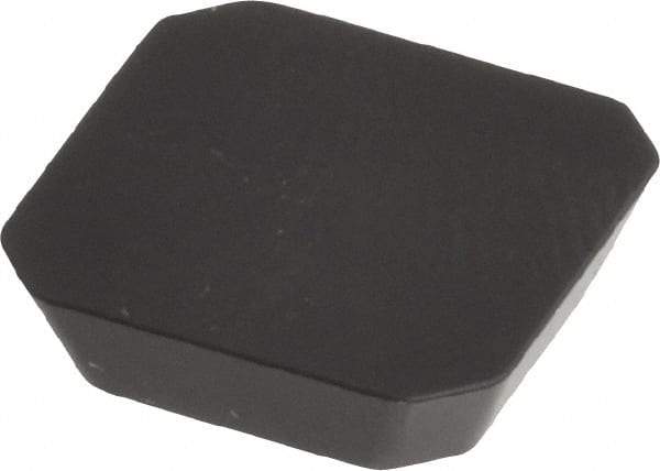 Kennametal - SEKN42 Grade KCK15 Carbide Milling Insert - TiN/TiCN/Al2O3 Finish, 0.1252" Thick, 1/2" Inscribed Circle, 1mm Corner Radius - Eagle Tool & Supply