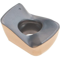 Iscar - APKT1003 FF Grade IC830 Carbide Milling Insert - TiAlN/TiN Finish, 0.1378" Thick, 1.9mm Corner Radius - Eagle Tool & Supply