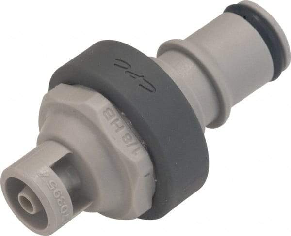 CPC Colder Products - 1/4" Nominal Flow, Male, Nonspill Quick Disconnect Coupling - 120 Max psi, 32 to 160°F, Polypropylene Coupling - Eagle Tool & Supply