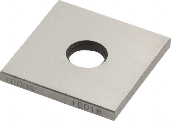 Value Collection - 0.10005" Square Steel Gage Block - Accuracy Grade 0 - Eagle Tool & Supply