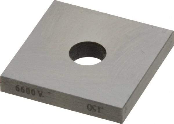 Value Collection - 0.15" Square Steel Gage Block - Accuracy Grade 0, Includes NIST Traceability Certification - Eagle Tool & Supply