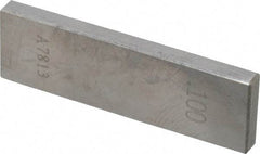 Value Collection - 0.1" Rectangular Steel Gage Block - Accuracy Grade 0, Includes NIST Traceability Certification - Eagle Tool & Supply