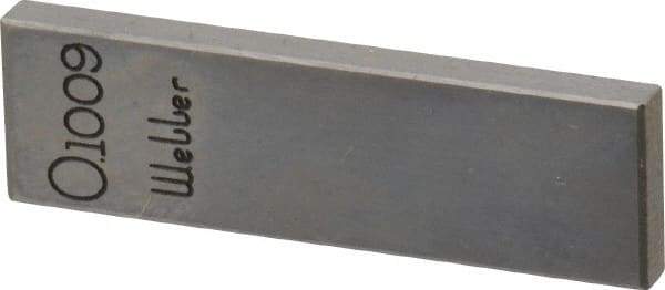 Value Collection - 0.1009" Rectangular Steel Gage Block - Accuracy Grade 0, Includes NIST Traceability Certification - Eagle Tool & Supply