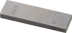 Value Collection - 0.114" Rectangular Steel Gage Block - Accuracy Grade 0, Includes NIST Traceability Certification - Eagle Tool & Supply