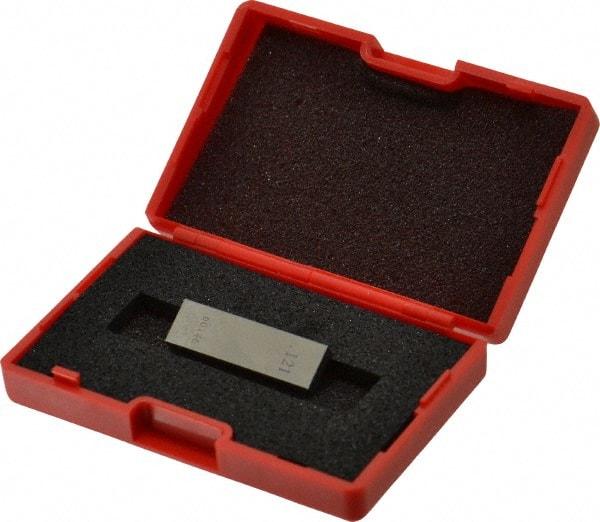 Value Collection - 0.121" Rectangular Steel Gage Block - Accuracy Grade 0, Includes NIST Traceability Certification - Eagle Tool & Supply